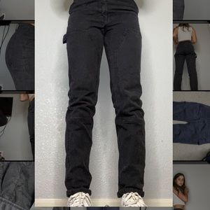 Black cargo pants